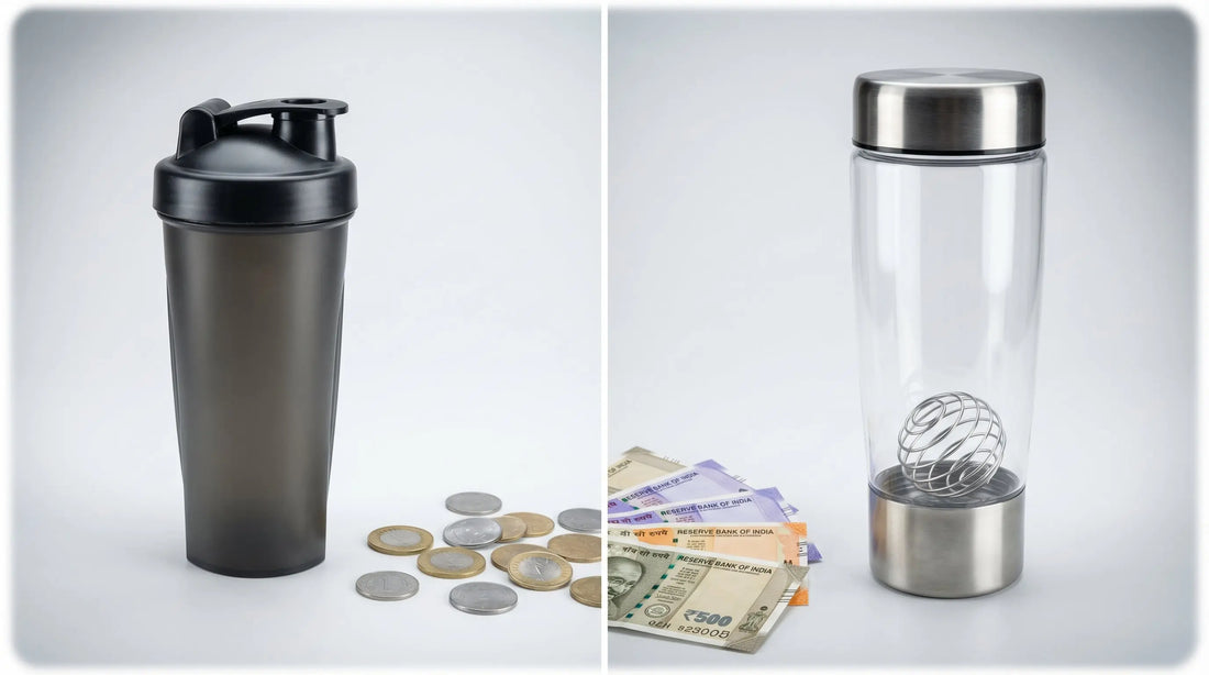 Protein Shaker Price in India: ₹199 Manual vs ₹2,199 Electric vs ₹2,799 Blender