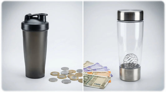 Protein Shaker Price in India: ₹199 Manual vs ₹2,199 Electric vs ₹2,799 Blender