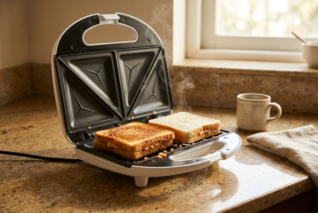 Sandwich maker heating unevenly - one side golden, one side pale