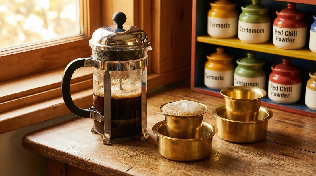 South Indian Filter Coffee in a French Press? Step-by-Step Kaapi Method