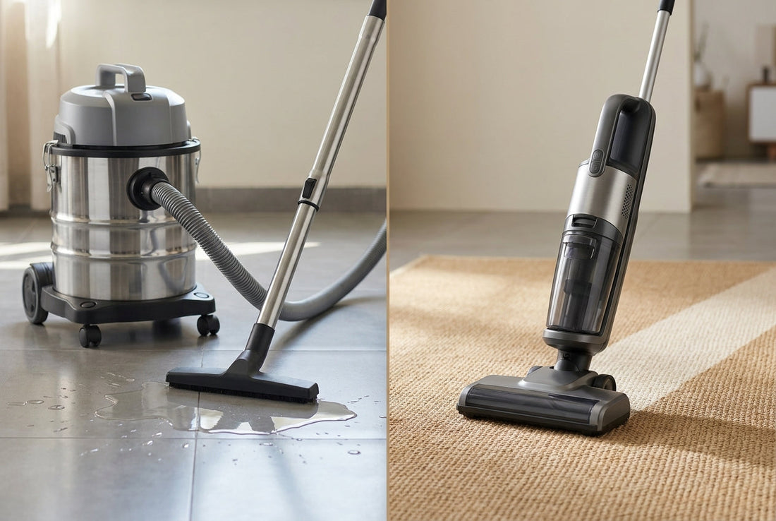 Wet and dry vacuum vs normal vacuum comparison in an Indian home