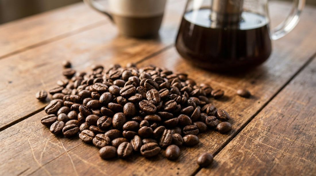 Indian coffee beans from Coorg with cold brew setup