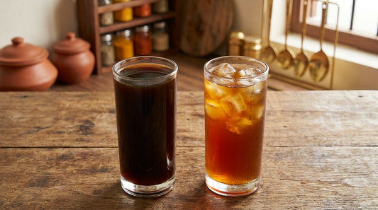Cold brew and iced coffee side by side comparison