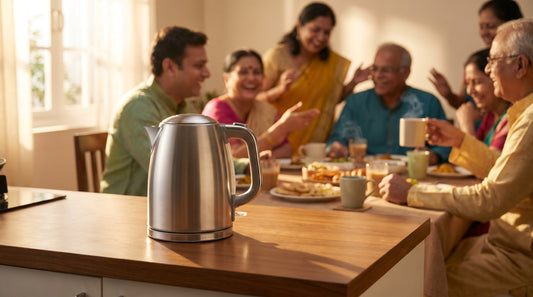 Large 5 litre electric kettle for family use