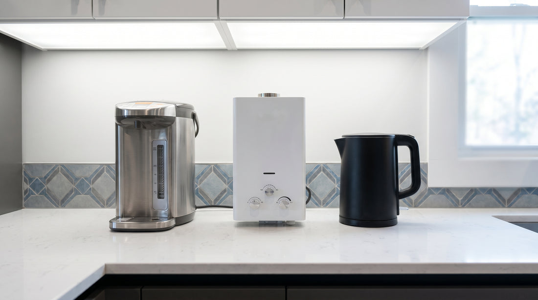 Kitchen water heater comparison dispenser geyser kettle