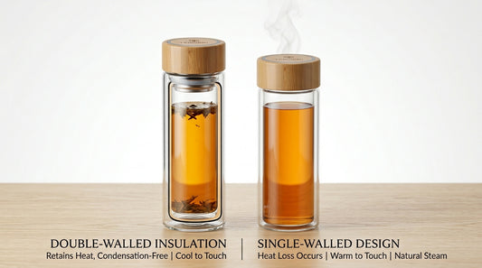 Double Wall vs Single Wall Glass Tea Bottle: Is It Worth the Extra?