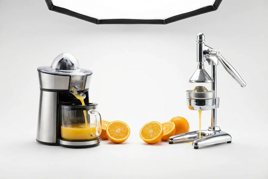 Electric vs manual citrus juicer comparison for maximum juice extraction