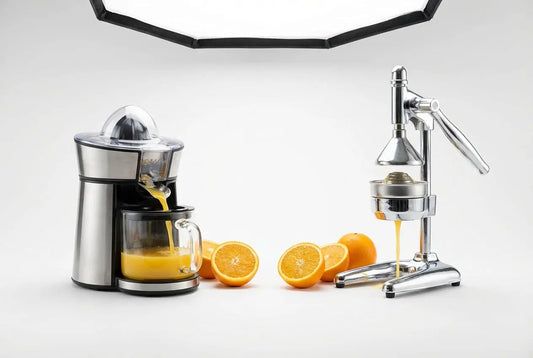 Electric vs manual citrus juicer comparison for maximum juice extraction