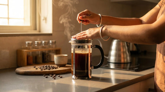InstaCuppa blog cover - French Press Pillar