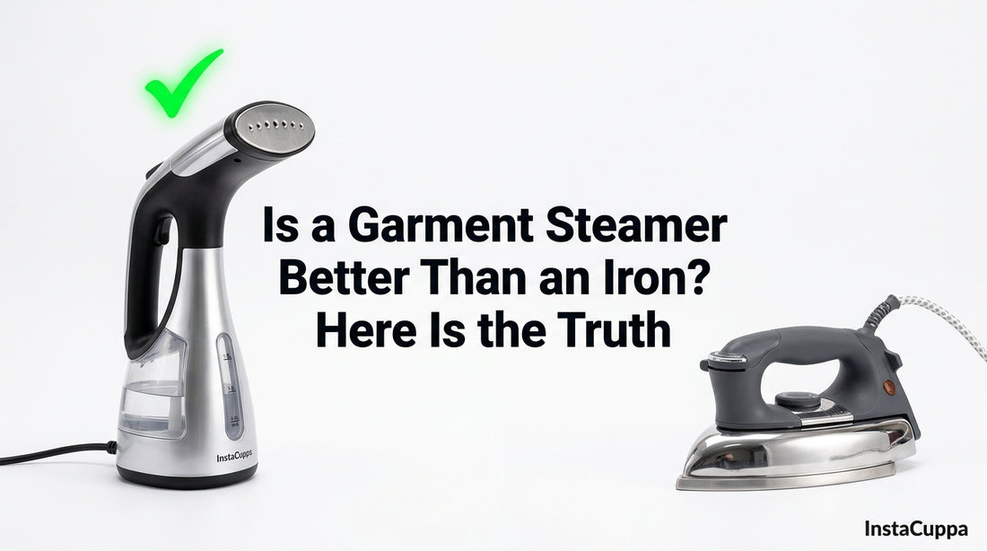 Is a Garment Steamer Better Than an Iron? Here Is the Truth - InstaCuppa garment steamer guide