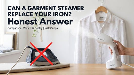 Can a Garment Steamer Replace Your Iron? Honest Answer - InstaCuppa garment steamer guide