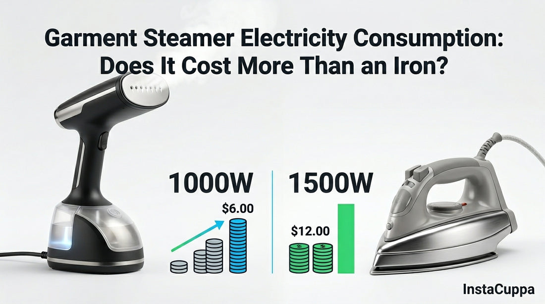Garment Steamer Electricity Consumption: Does It Cost More Than an Iron? - InstaCuppa garment steamer guide