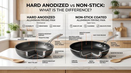 Hard anodized vs non-stick cookware comparison