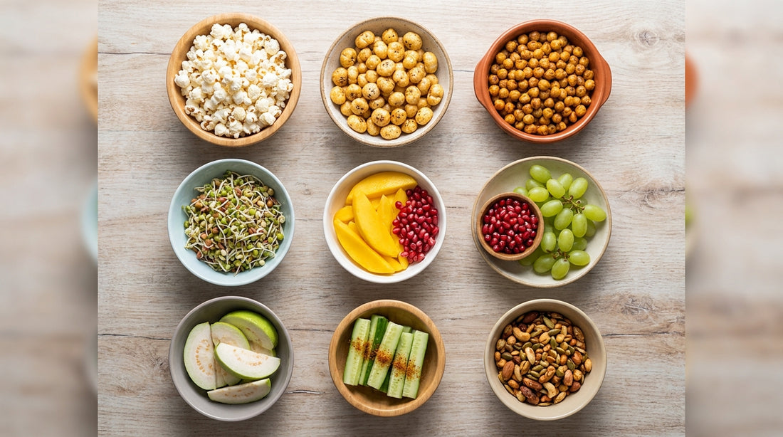 Healthy Snacks India: 10 Low-Calorie Options (Popcorn Ranks #1)