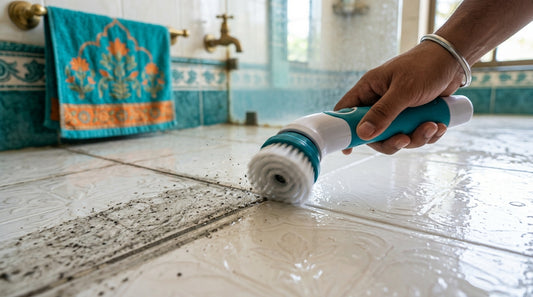 How to Clean Grout Lines in Indian Bathrooms & Kitchens