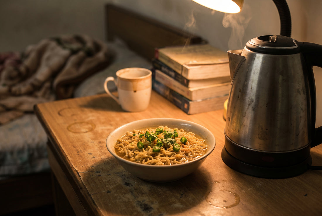 Maggi noodles in electric multicook kettle