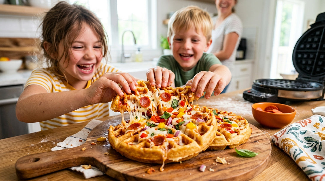Pizza Waffle Recipe: Cheesy Pizza Pockets Kids Will Fight Over