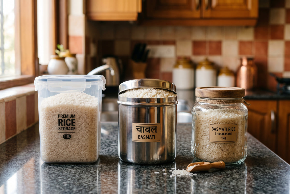 Rice Container: Plastic vs Steel vs Glass -- Which Keeps Grain Fresh ...