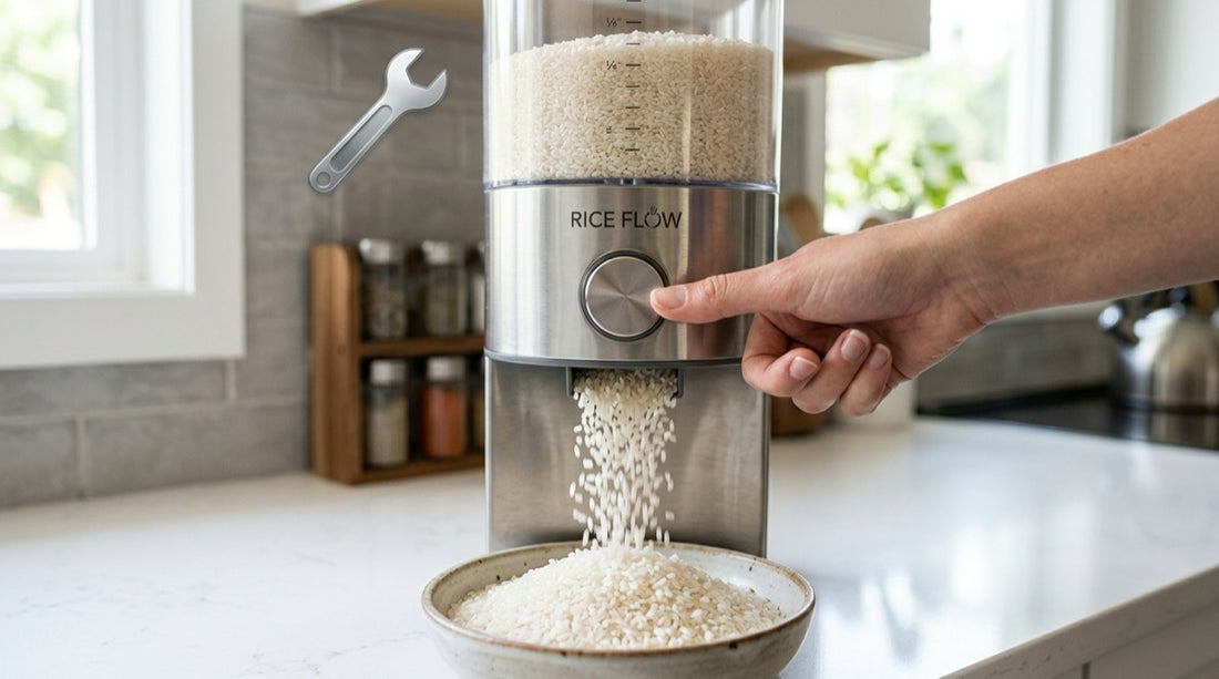 Rice dispenser troubleshooting and problem-solving visual