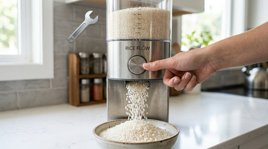 Rice dispenser troubleshooting and problem-solving visual