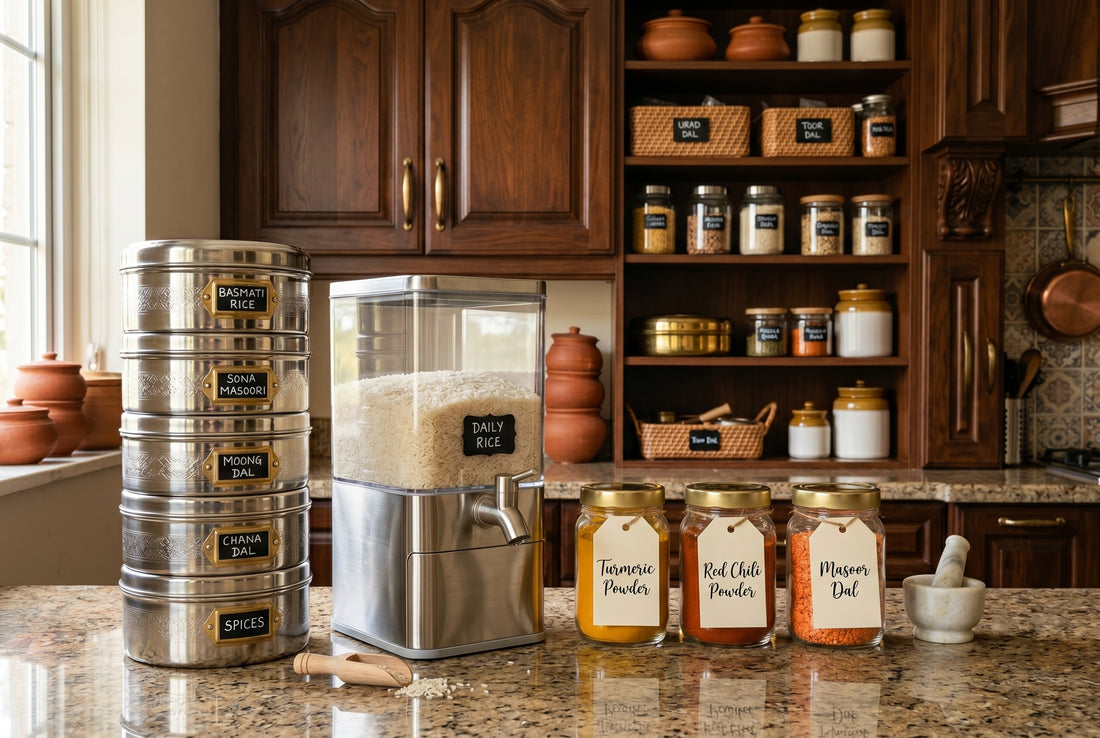 Rice storage containers overview for Indian kitchens