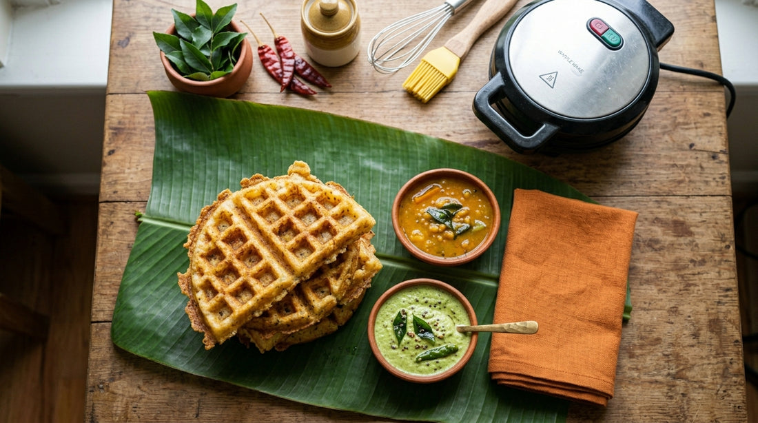 Suji Waffle Recipe: Rava Breakfast in a Waffle Maker