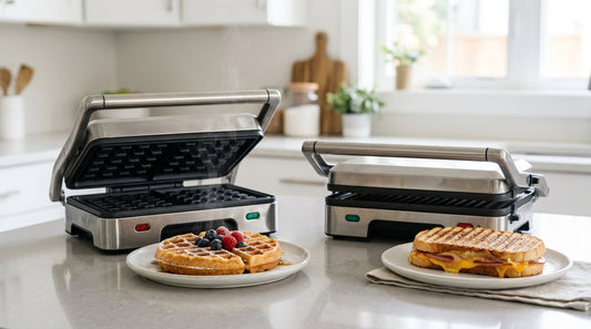 Waffle maker and sandwich maker side by side comparison