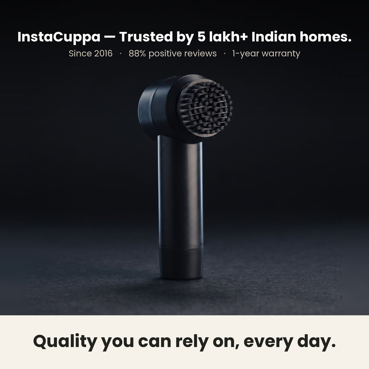 InstaCuppa Electric Cleaning Brush - InstaCuppa, trusted by 5 lakh plus Indian homes since 2016