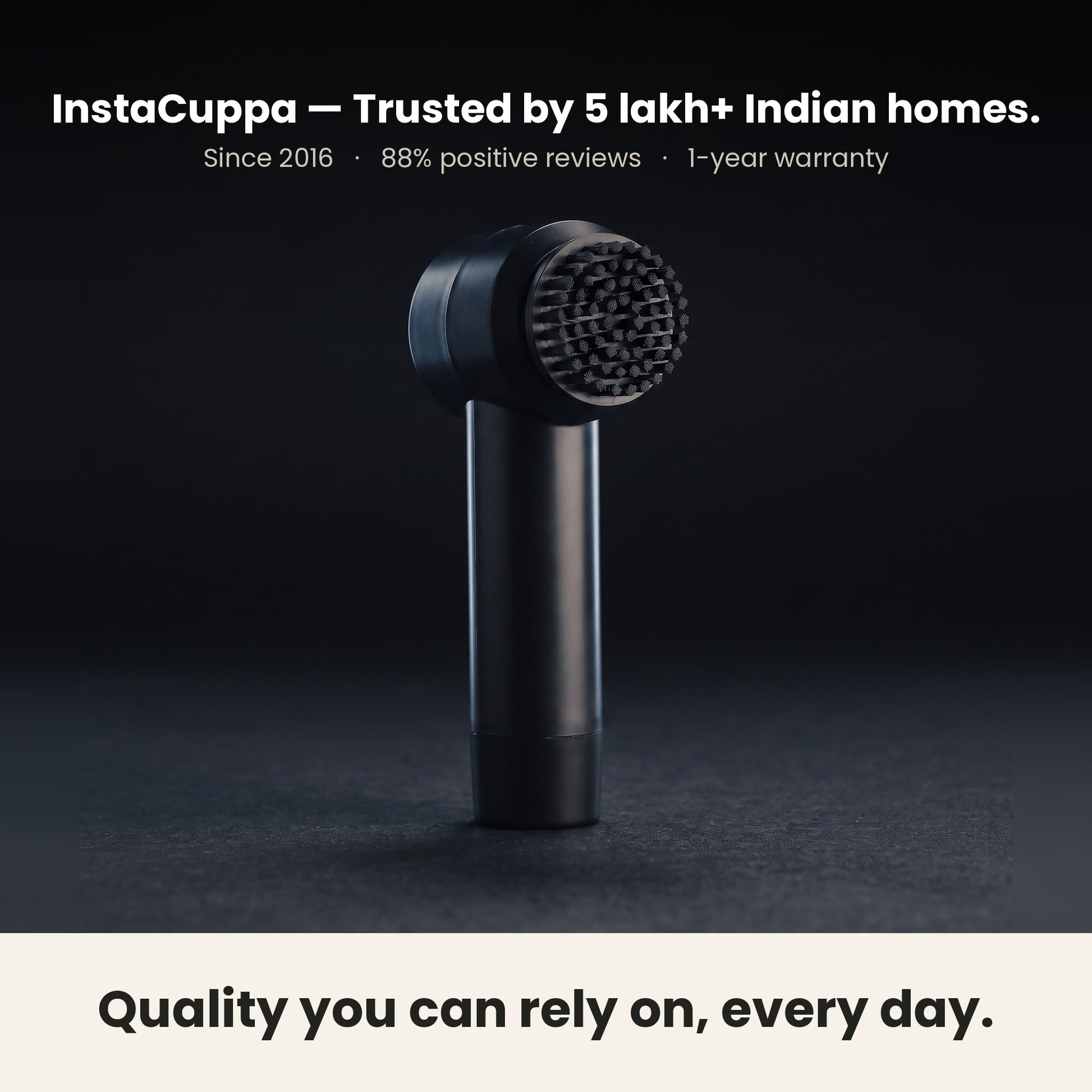 InstaCuppa Electric Cleaning Brush - InstaCuppa, trusted by 5 lakh plus Indian homes since 2016
