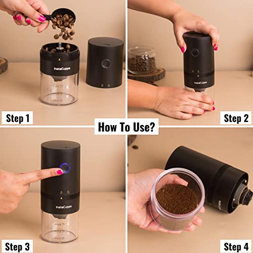 InstaCuppa Storage container spare bowl for Rechargeable Coffee Grinder Version 1