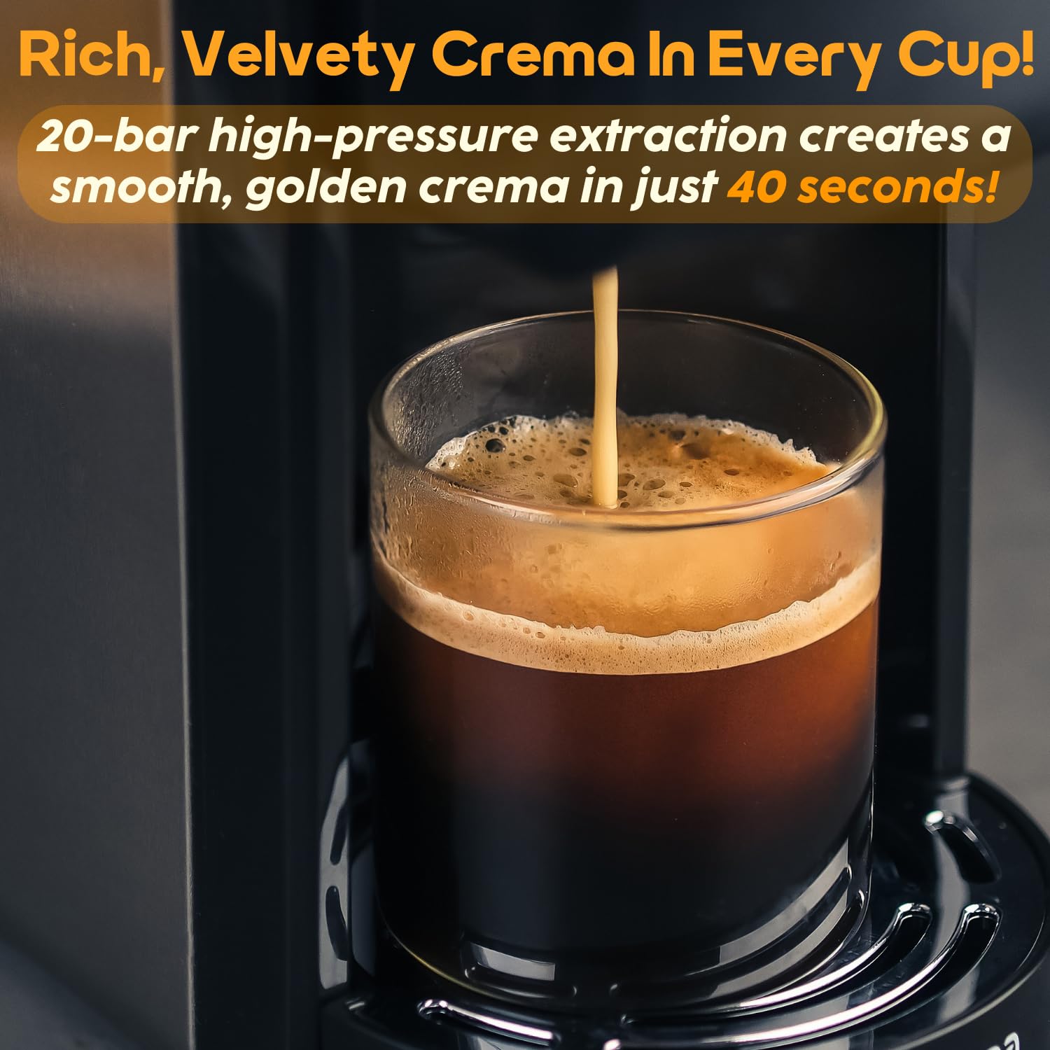InstaCuppa 3-in-1 Espresso Coffee Maker | Works with Ground Coffee, Pods & Capsules | Electric Kettle Mode with Temperature Control | Adjustable Volume | Self-Cleaning | LED Touch Control and Display