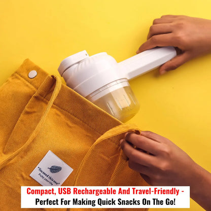 InstaCuppa 3-in-1 Rechargeable Kitchen Chopper, Peeler, and Scrubber - 250ml - Time-Saving Solution for Busy Moms, 250 ml 