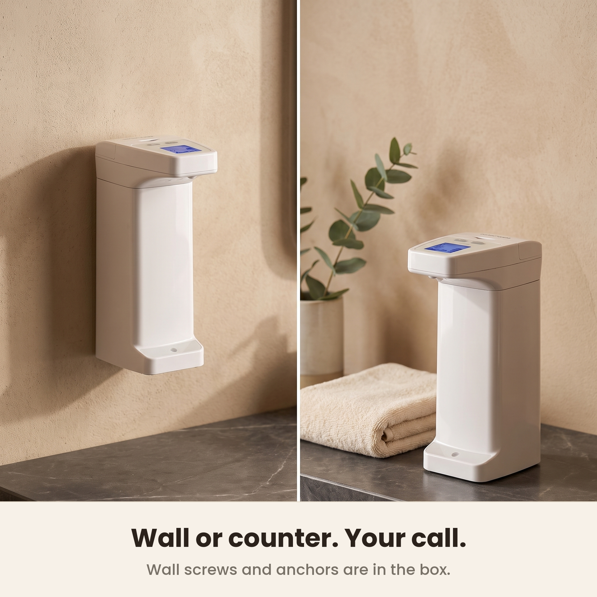 InstaCuppa Automatic Soap Dispenser - wall-mounted and countertop options · touchless · 350 ml