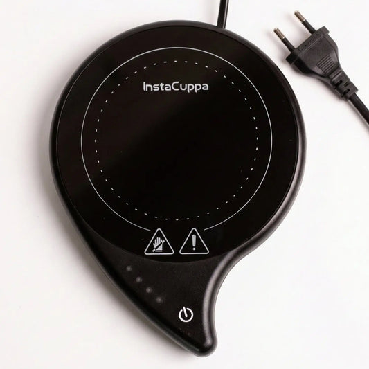 InstaCuppa Coffee Mug Warmer for Desk with 4 Adjustable Temperature Settings - Min 50*C - Max 80*C, 8 Hour Auto Shut Off, Simple Touch Operation, Light Weight and Easy to Carry Around, 40 Watt, Black - Image 2