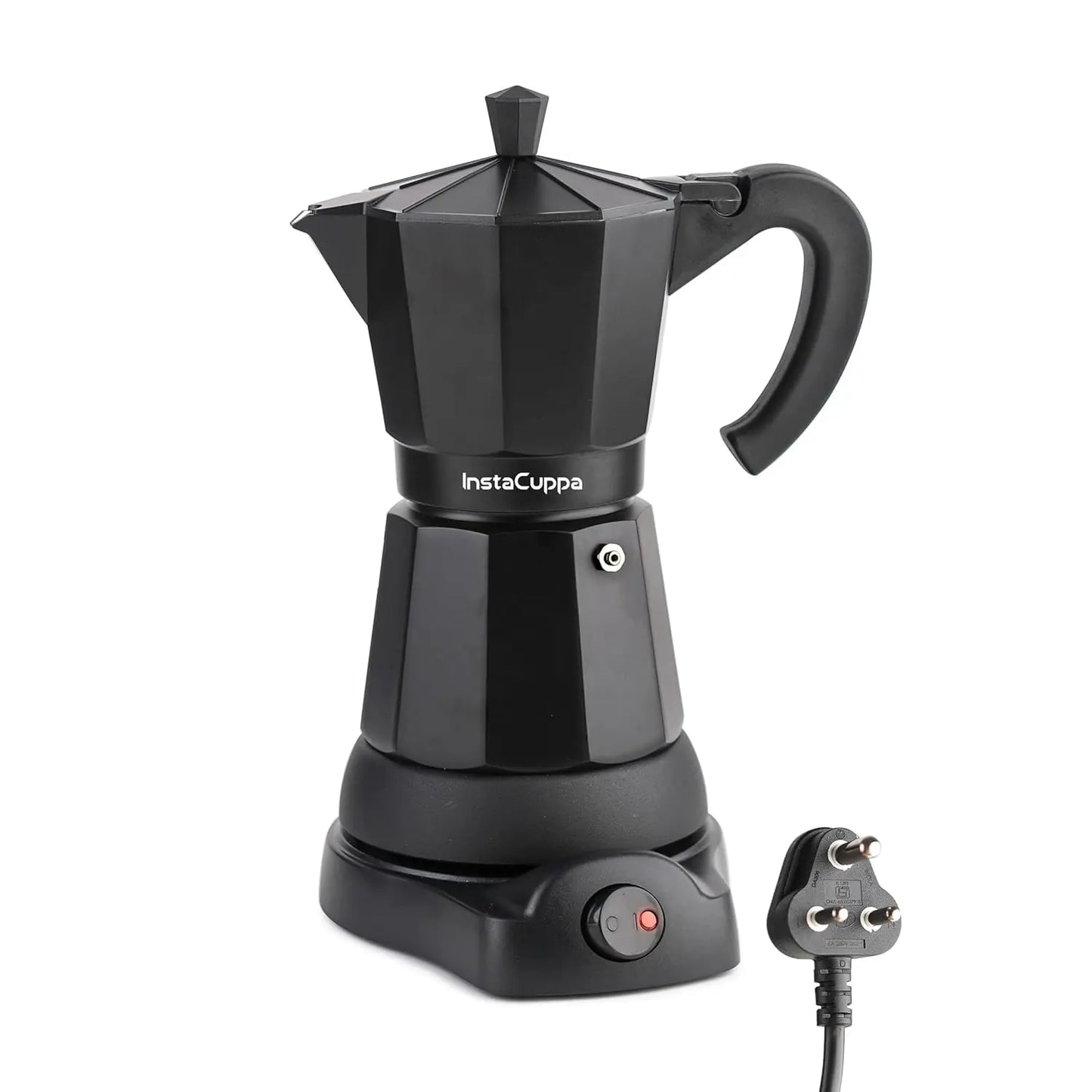 InstaCuppa InstaCuppa Electric Moka Pot Coffee Maker - 300 ML - Electric / Black