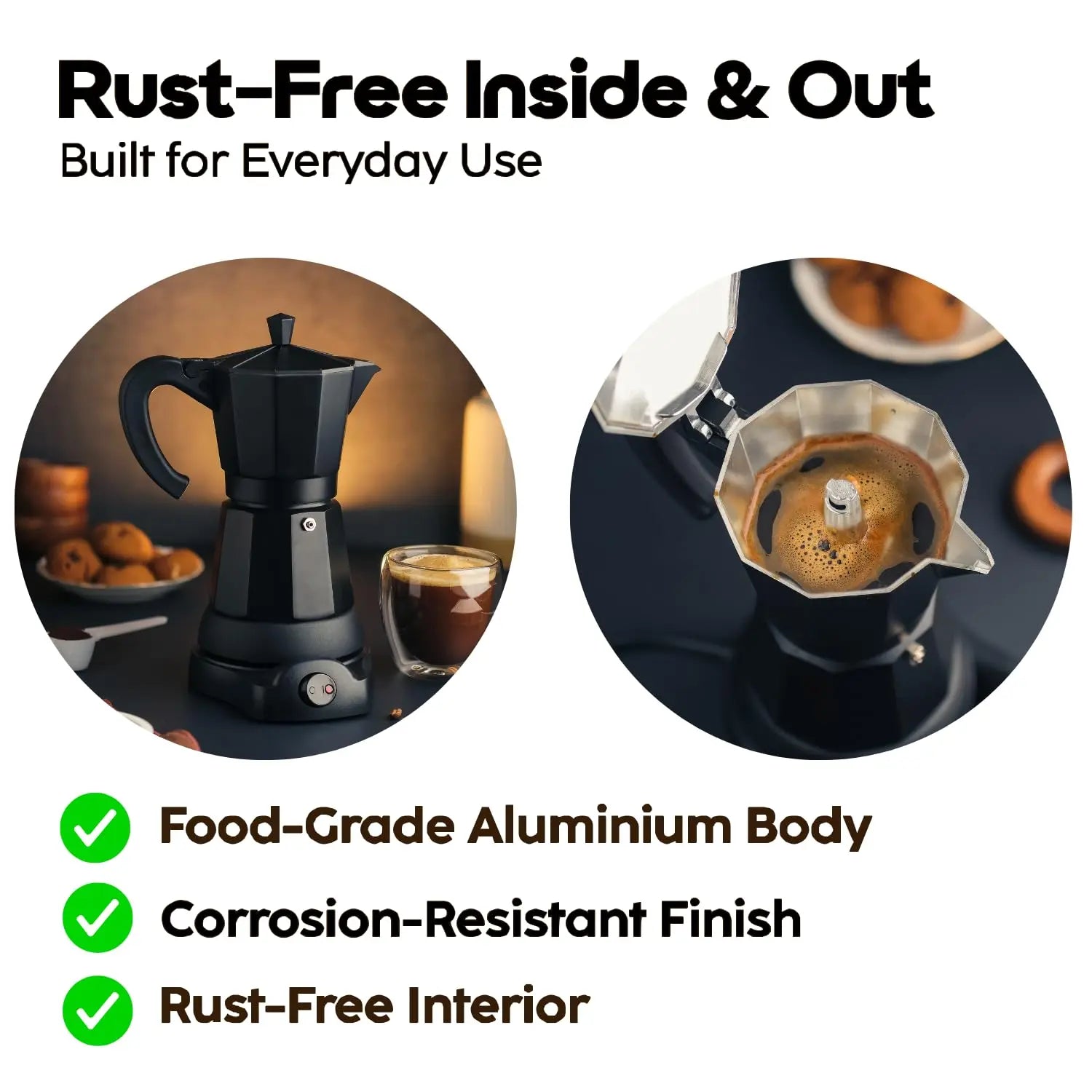 InstaCuppa InstaCuppa Electric Moka Pot Coffee Maker - Detail View 9