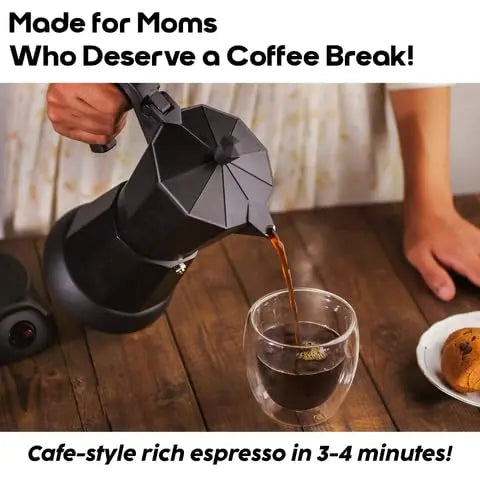 InstaCuppa InstaCuppa Electric Moka Pot Coffee Maker - In Use Lifestyle