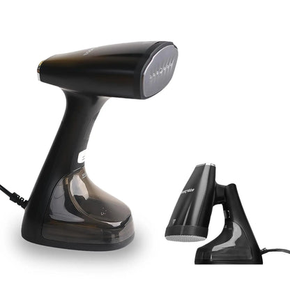 InstaCuppa Foldable Garment Steamer for Clothes, 30-Sec Preheat, Fast Wrinkle Removal 1800W Handheld Steam Iron, Safe for All Fabrics, Travel-Friendly & Portable, 2 Exclusive Accessories Included 