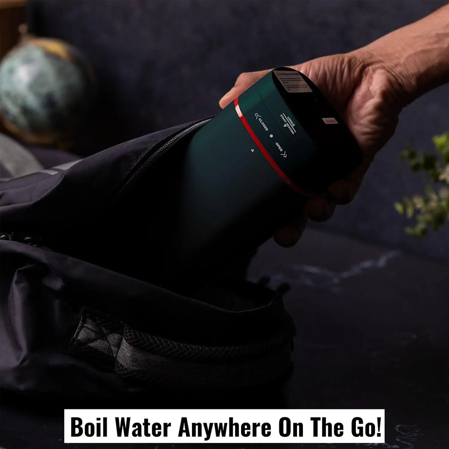 InstaCuppa Portable Electric Kettle, Travel Electric Water Bottle For Boiling Hot Water, Automatic Shut Off, Dry Boil Protection, 500 ML, 300 Watts 