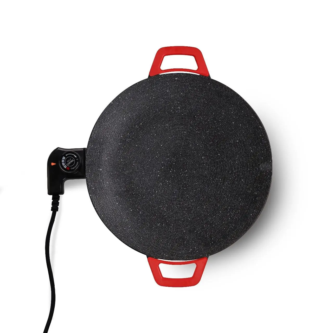 InstaCuppa Portable Electric Tawa 14 Inch (35 CM) with Temperature Control - Ideal for Dosa, Roti, Chapati, Uthappam, Paratha, Naan - Large Non-Stick Surface - Safe, Quick & Even Heating, 1500 Watts 