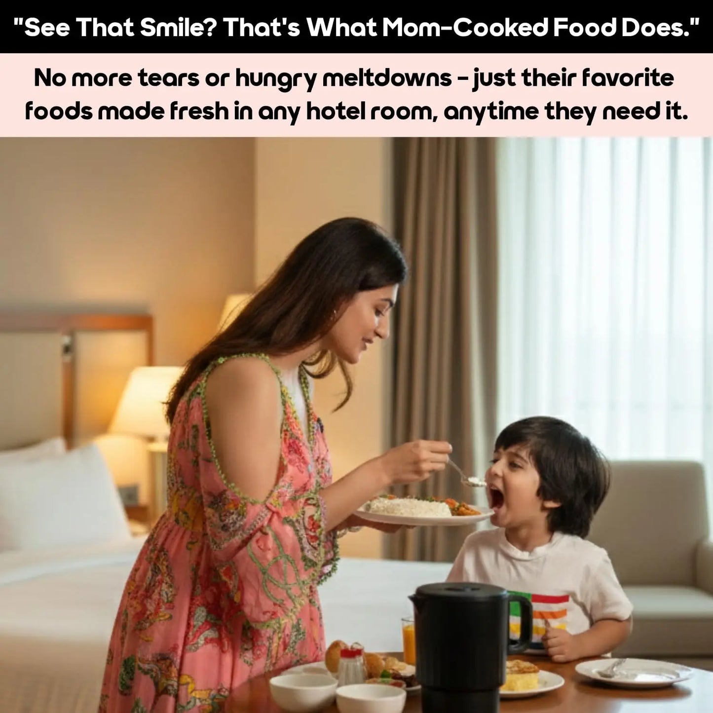 InstaCuppa Portable Multicook Kettle 1000ml | Stainless Steel Version - Boil, Cook & Steam Without Chemicals | Keep Warm, Auto Shut-Off & Scratch-Resistant | Free Egg Tray Included | Foldable Design - Perfect For Busy Moms Who Travel 