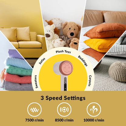 InstaCuppa Rechargeable Lint Remover with Adjustable Speed Settings, Portable Fabric Shaver for Busy Moms 