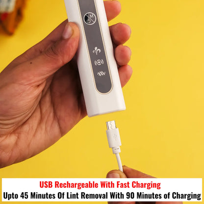 InstaCuppa Rechargeable Lint Remover with Adjustable Speed Settings, Portable Fabric Shaver for Busy Moms 