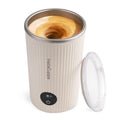 InstaCuppa Rechargeable Self Stirring Mug - Lump-Free Mixing for Protein Shakes Coffee Matcha Baby Formula, USB-C No Batteries, LED Temperature Display, 2-Speed Stirrer Mixer, 400ml Portable