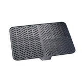 InstaCuppa Silicone Dish Drying Mat - Foldable Design with Drain Spout| Heat-Resistant, BPA-Free & Non-Slip Design | Multipurpose Mat for Drying Utensils, Pet Bowls, Appliances