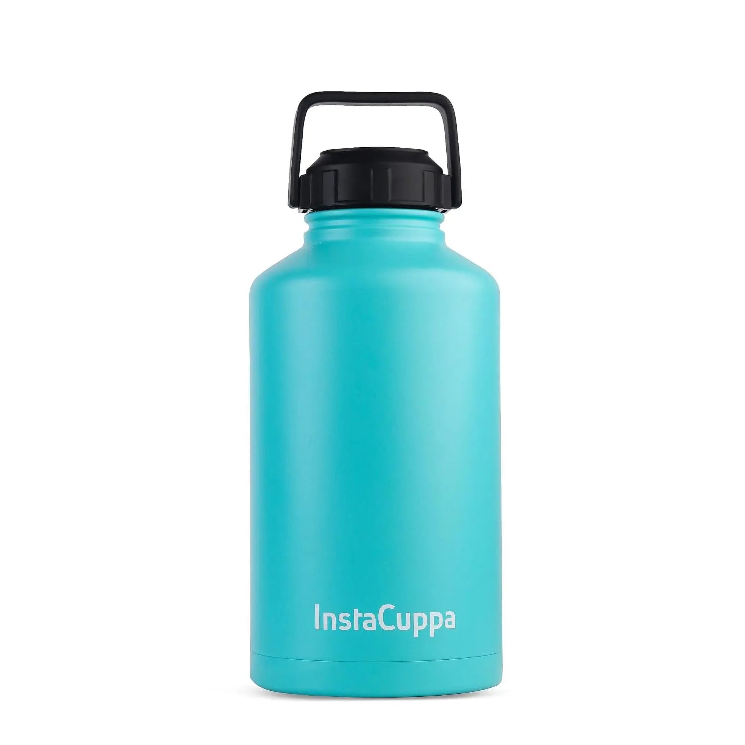 InstaCuppa Stainless Steel Thermos Flask Water Bottle with Sports Sipper Lid, Double Walled Vacuum Insulation  2000 ML / Green