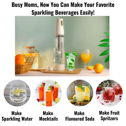 Instacuppa Soda Capsules - Pack of 30, Compatible Only with InstaCuppa Portable Soda Maker Bottle, Carbonates Beverages in 30 Seconds 