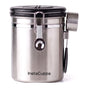 InstaCuppa Airtight Coffee Container 500g - Stainless Steel Canister with One-Way Gas Vent, Date Dial & Measuring Scoop