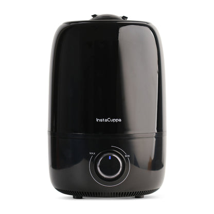 InstaCuppa Ultrasonic Cool Mist Humidifier 4L for room, front view with mist dial