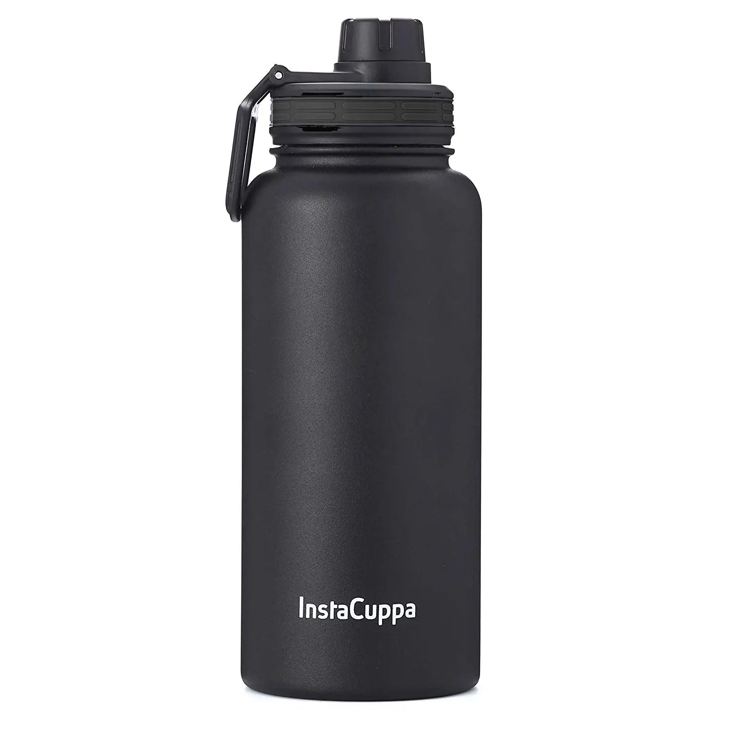 InstaCuppa Insulated Water Bottle 1000 ml - Black - Hero